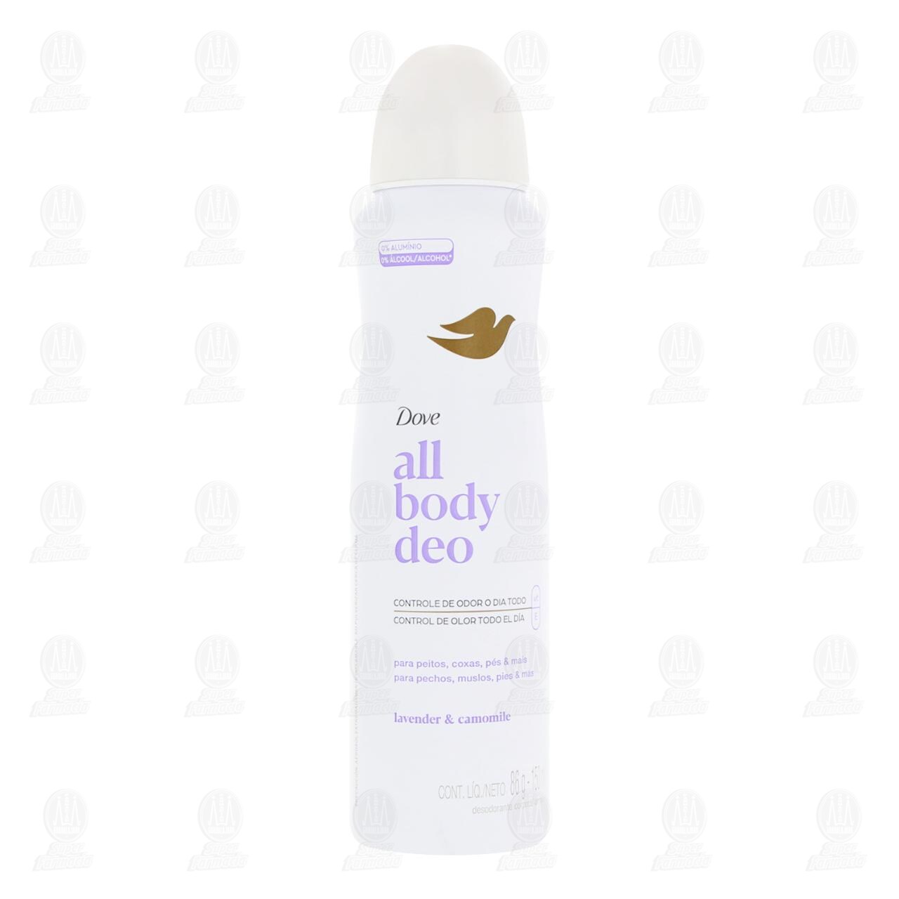 Desodorante Corporal Dove All Body Deo Lavender & Camomile en Aerosol, 150 ml.