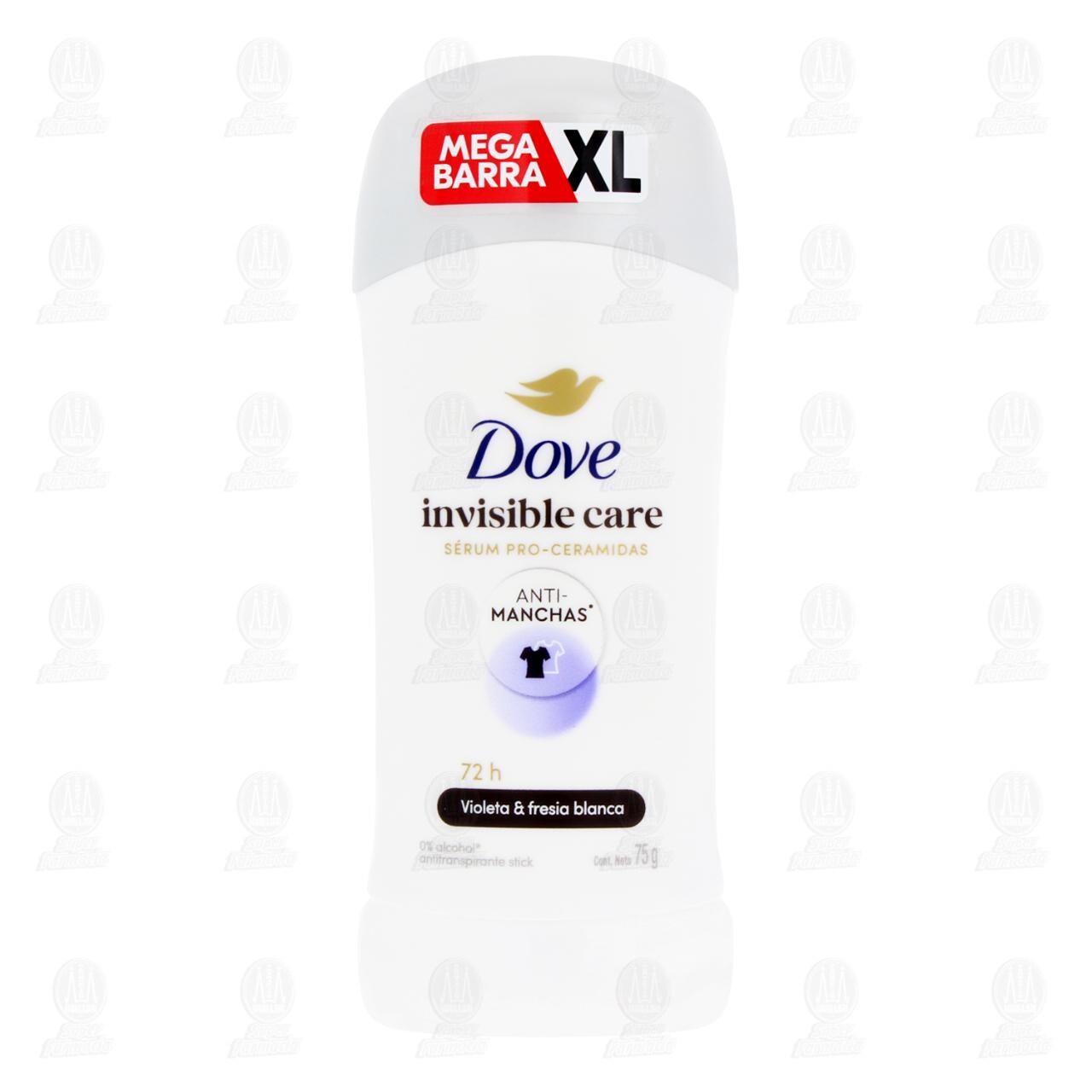 Antitranspirante Dove Invisible Care Violeta & Fresia Blanca en Barra, 75 gr. image number 1