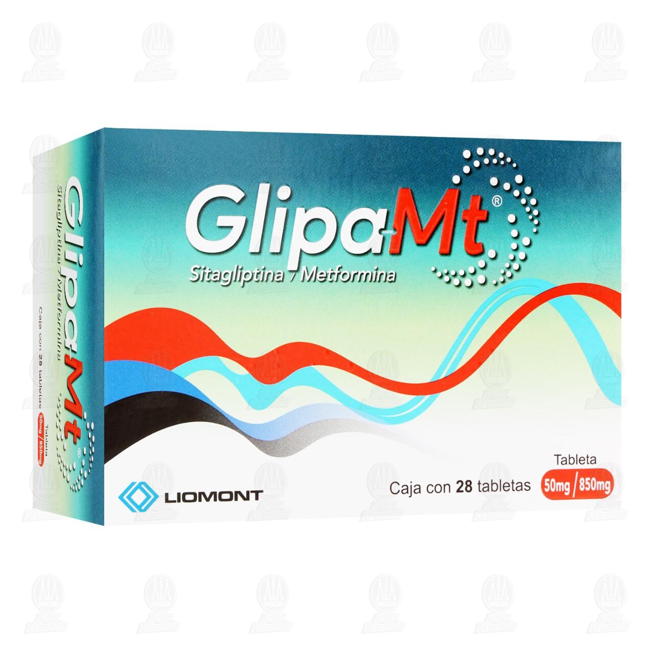Glipa-Mt 50mg/850mg, 28 Tabletas. image number 0