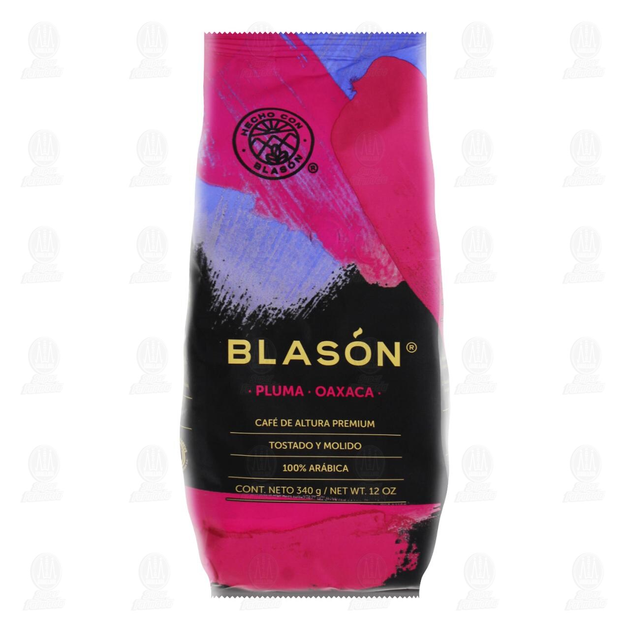 Café Blasón Pluma Oaxaca Tostado y Molido, 340 gr.
