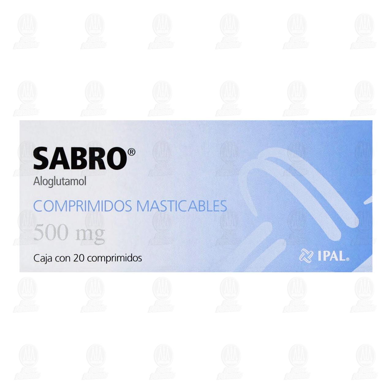 Sabro 500 mg, 20 Comprimidos. image number 1