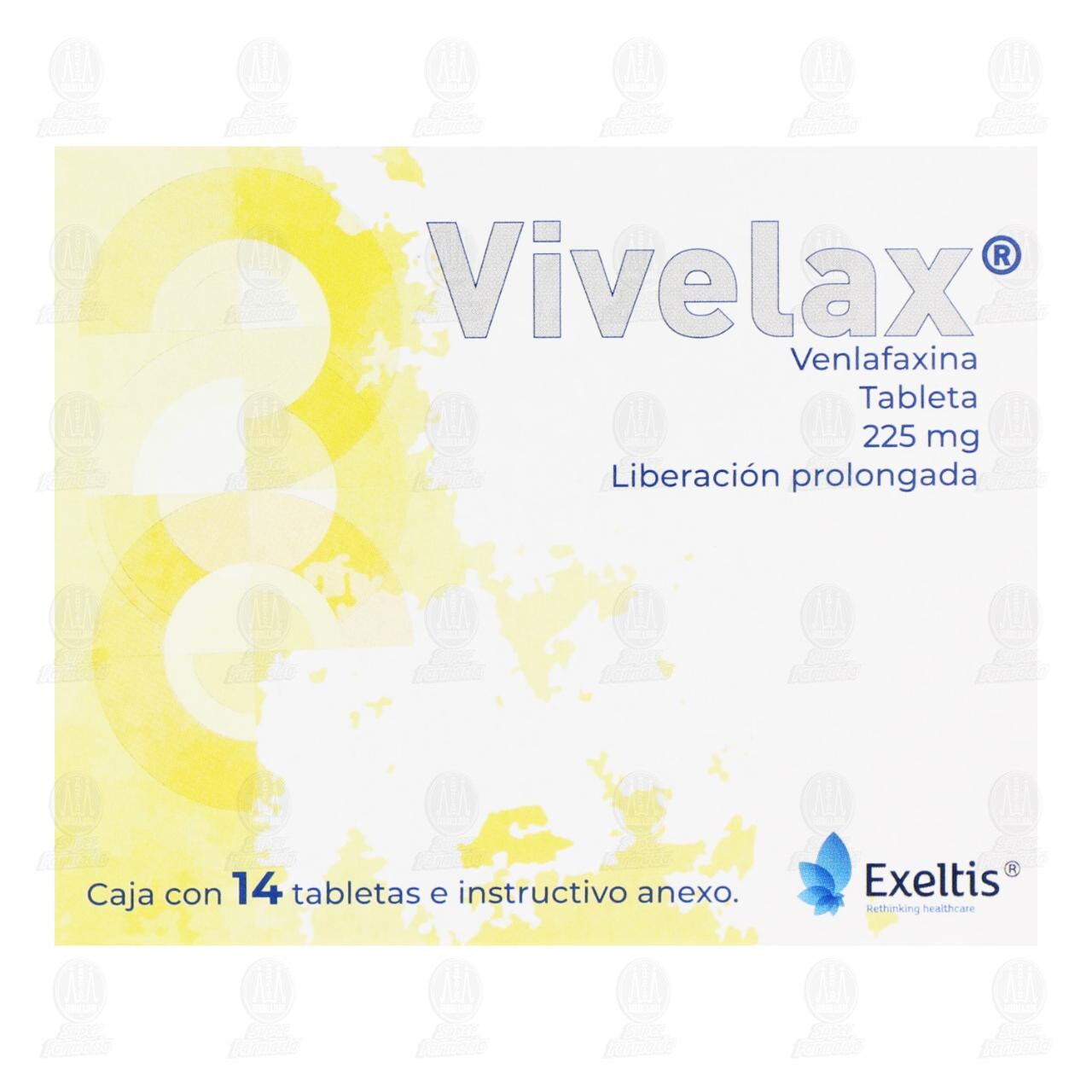 Vivelax 225 mg, 14 tabletas. image number 1