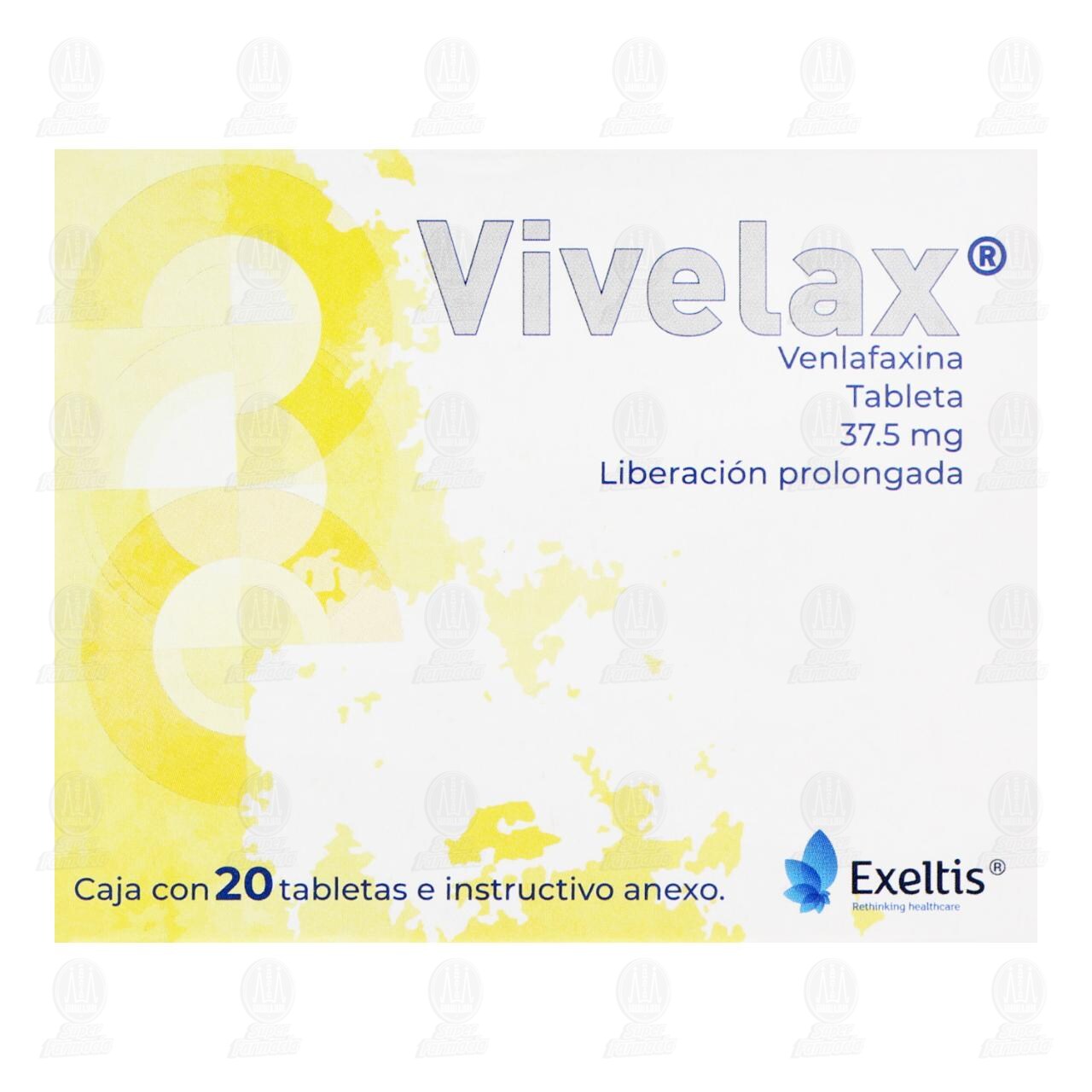 Vivelax 37.5 mg, 20 Tabletas. image number 1