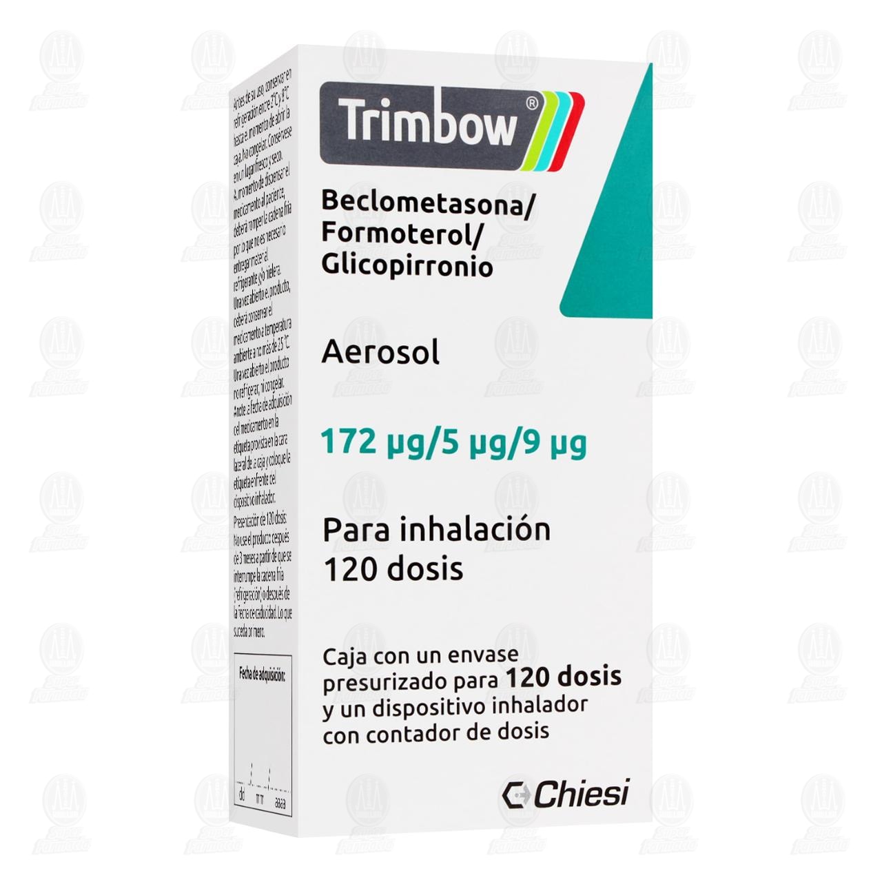 Imagen para Trimbow Aerosol 172mcg/5mcg/9mcg, 120 Dosis.