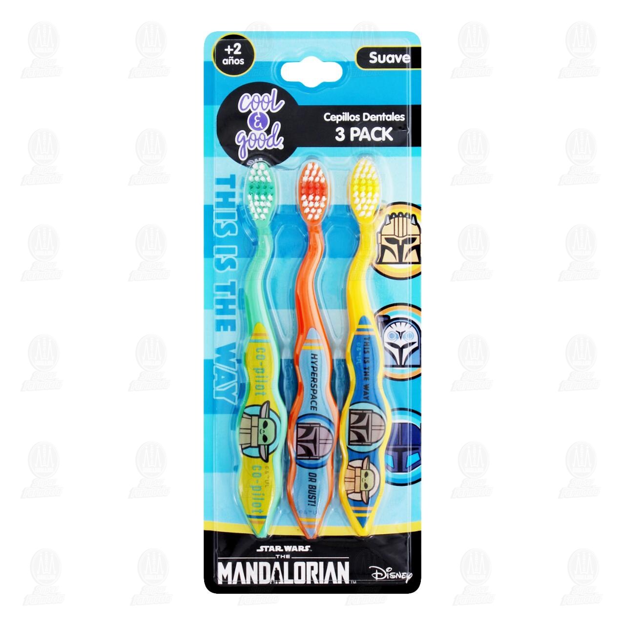 Cepillos de Dientes Cool & Good Star Wars The Mandalorian, 3 pzas.