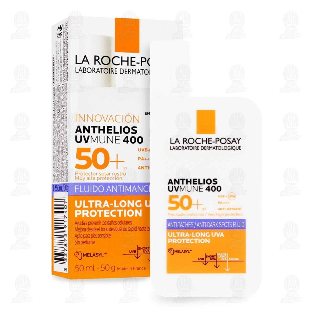 La Roche-Posay Anthelios UVMune 400 Fluido Antimanchas FPS 50+, 50 ml. image number 2