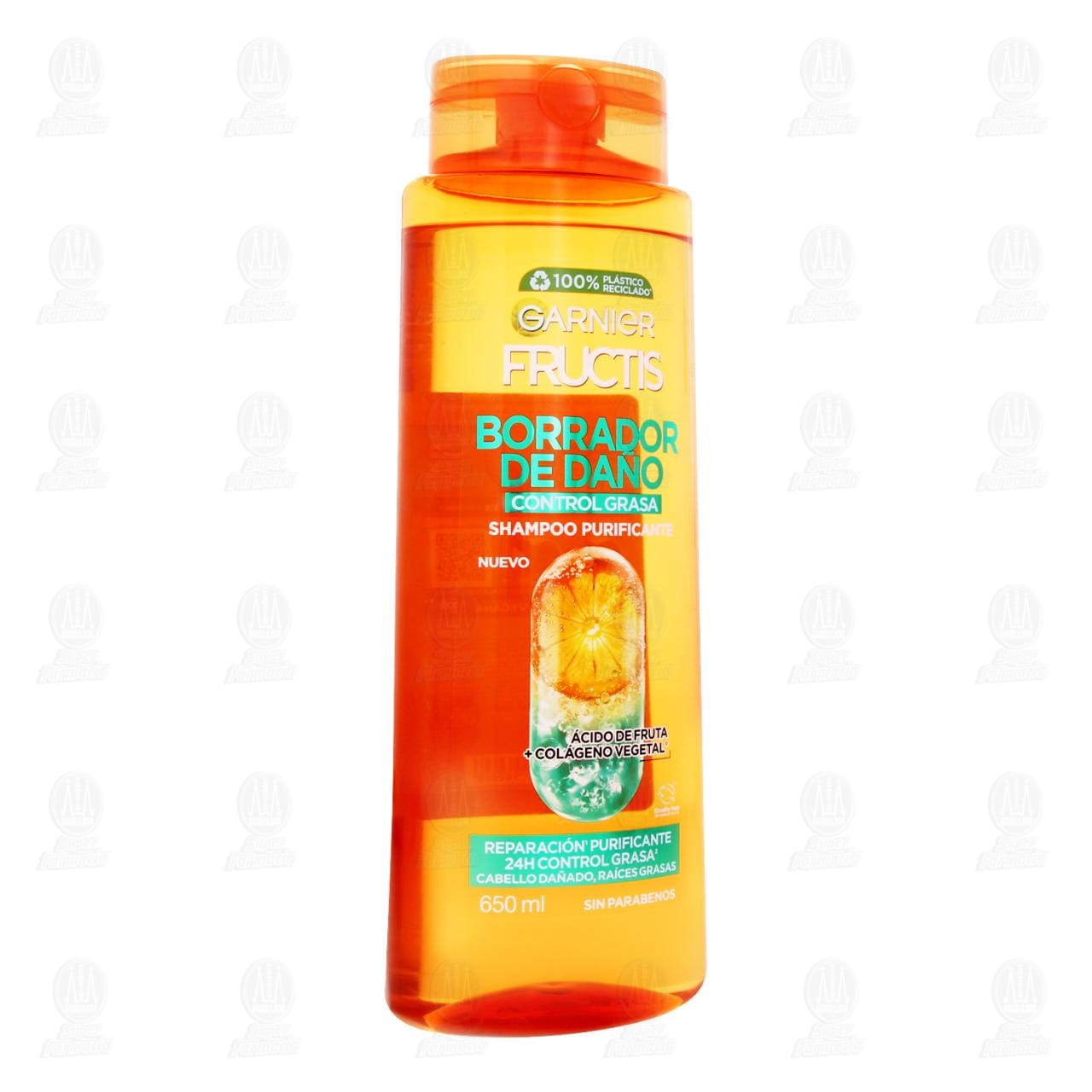 Shampoo Garnier Fructis Borrador de Da&ntilde;o Control Grasa, 650 ml. image number 0