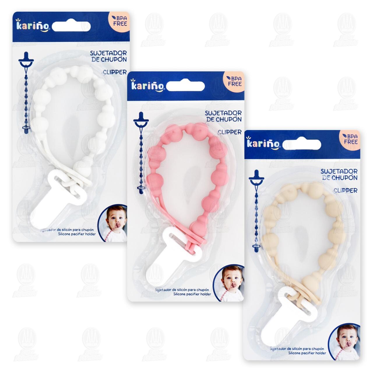 Sujetador de Chupón Kariño Clipper Varios Colores, 1 pz. image number 3