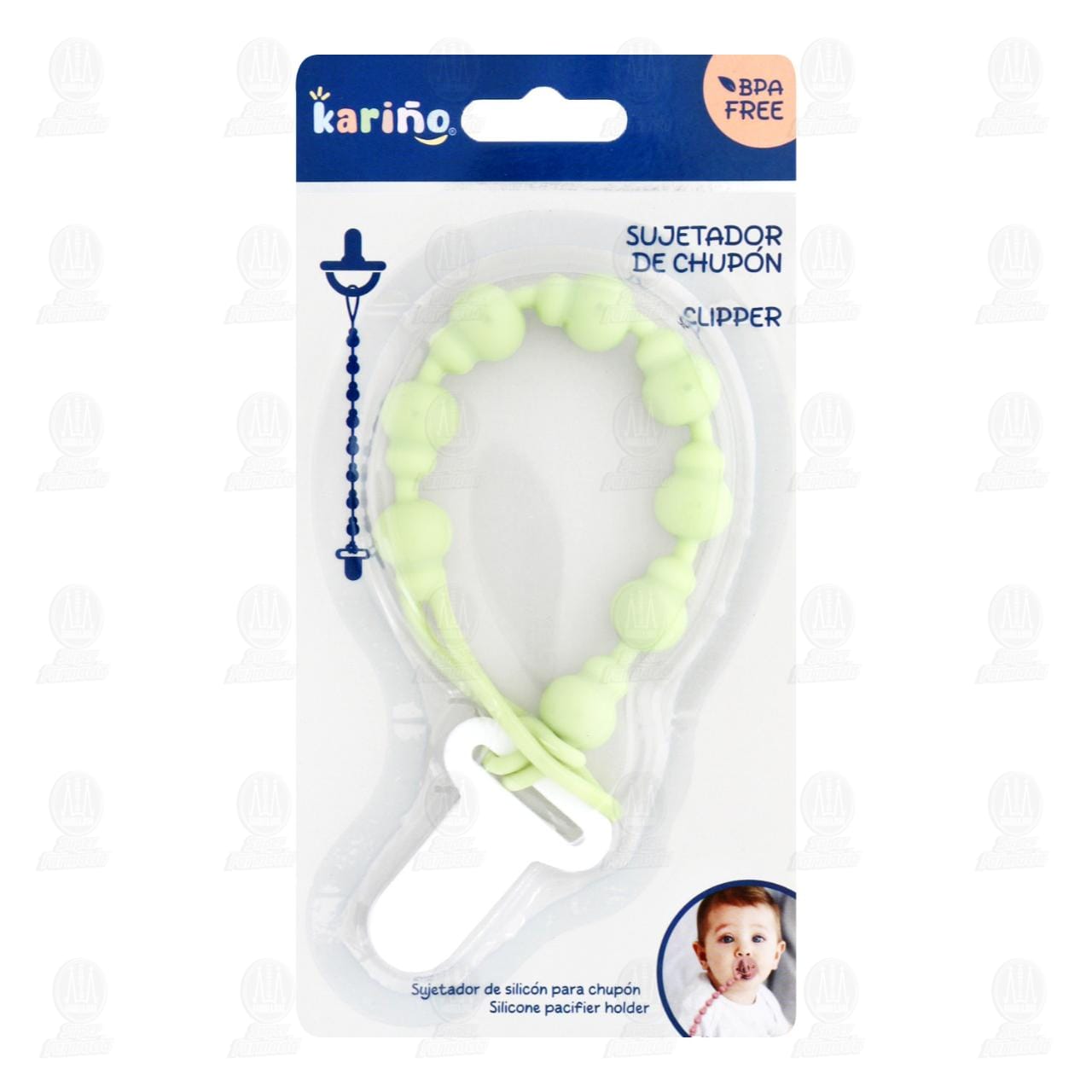 Imagen para Sujetador de Chupón Kariño Clipper Varios Colores, 1 pz.