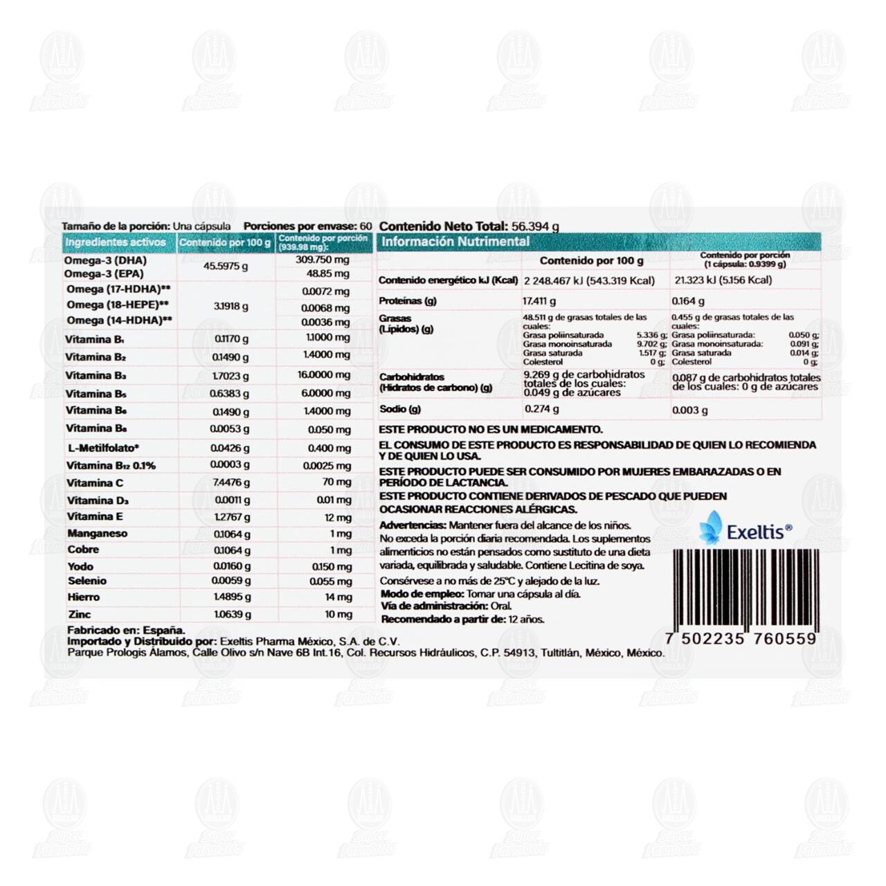 Maxella Suplemento Alimenticio, 60 C&aacute;psulas. image number 2