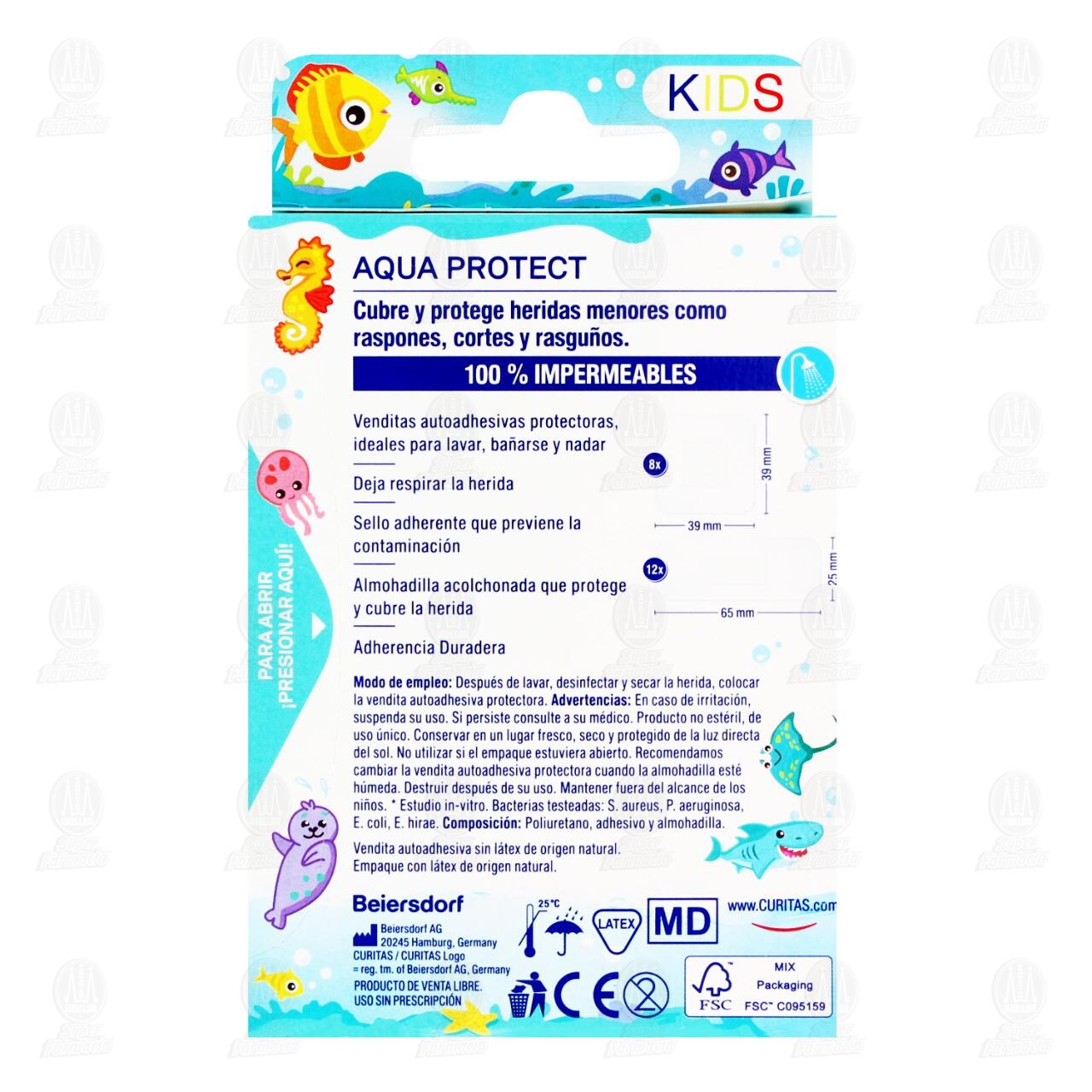 Curitas Aqua Protect Kids, 20 pzas. image number 2