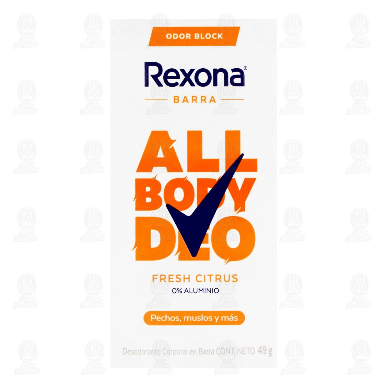 Desodorante Rexona All Body Deo Fresh Citrus en Barra, 49 gr. image number 1
