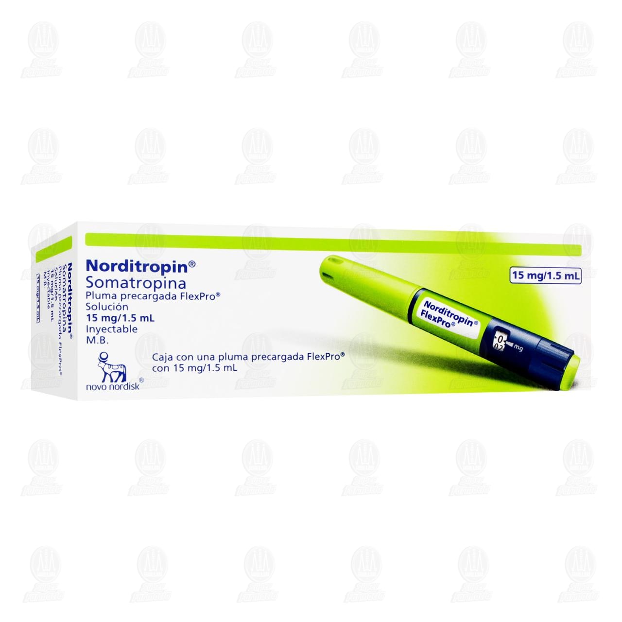 Imagen para Norditropin 15 mg/1.5 mL Solución Inyectable Pluma Precargada FlexPro, 1 pz.