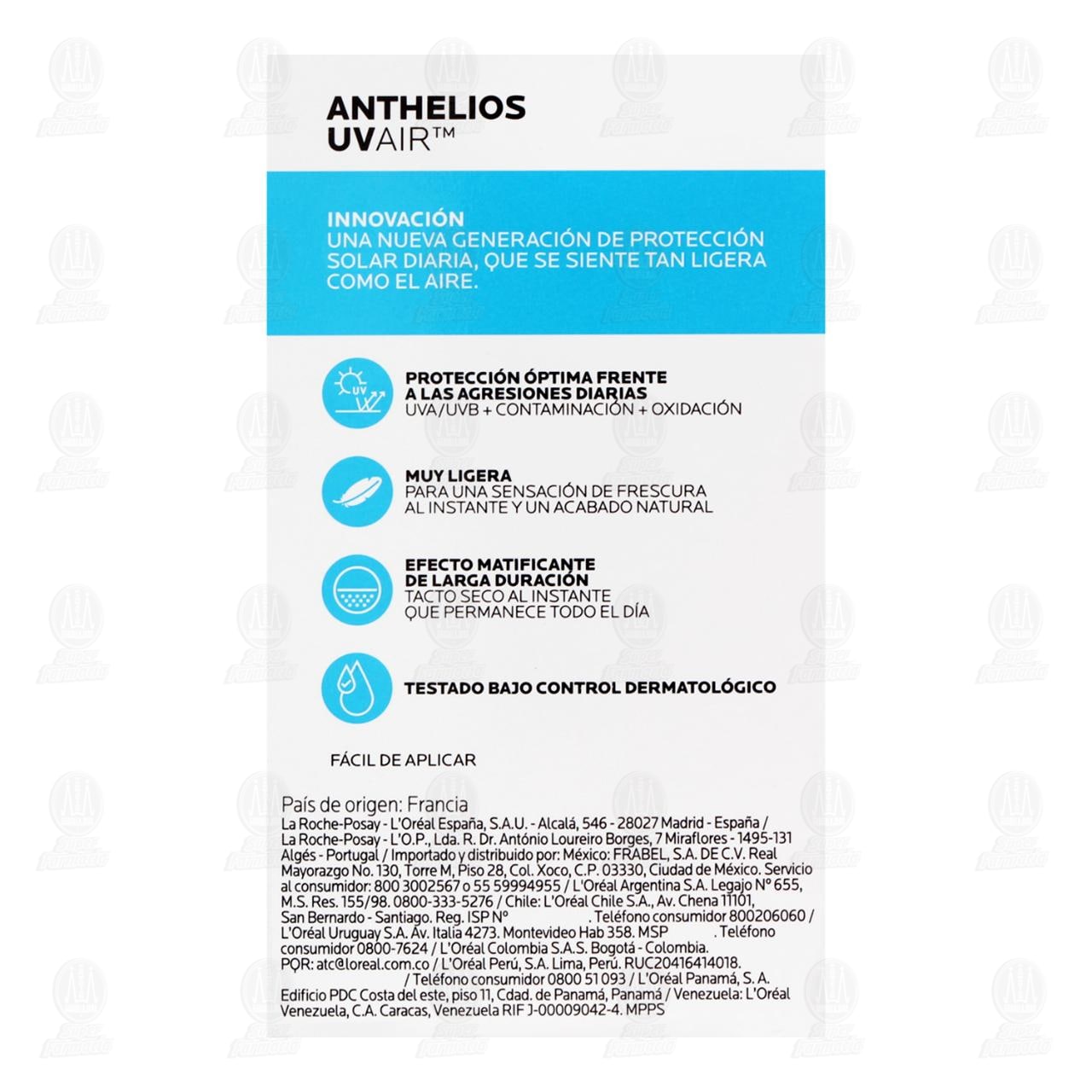 La Roche Posay Anthelios UVAir SPF 50+ Fluido Invisible, 40 ml. image number 2