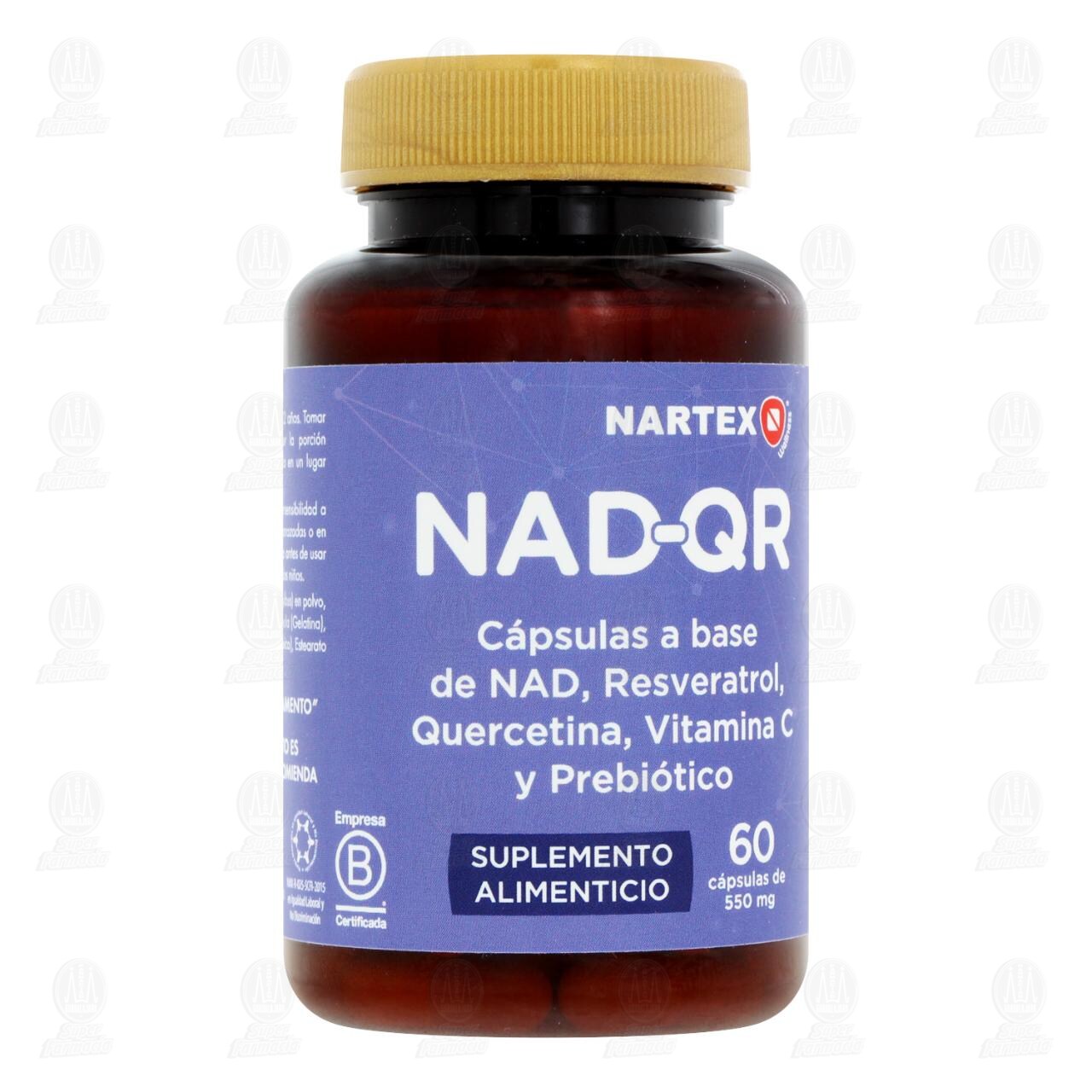 Nad-QR Nartex 550 mg, 60 c&aacute;psulas. image number 0