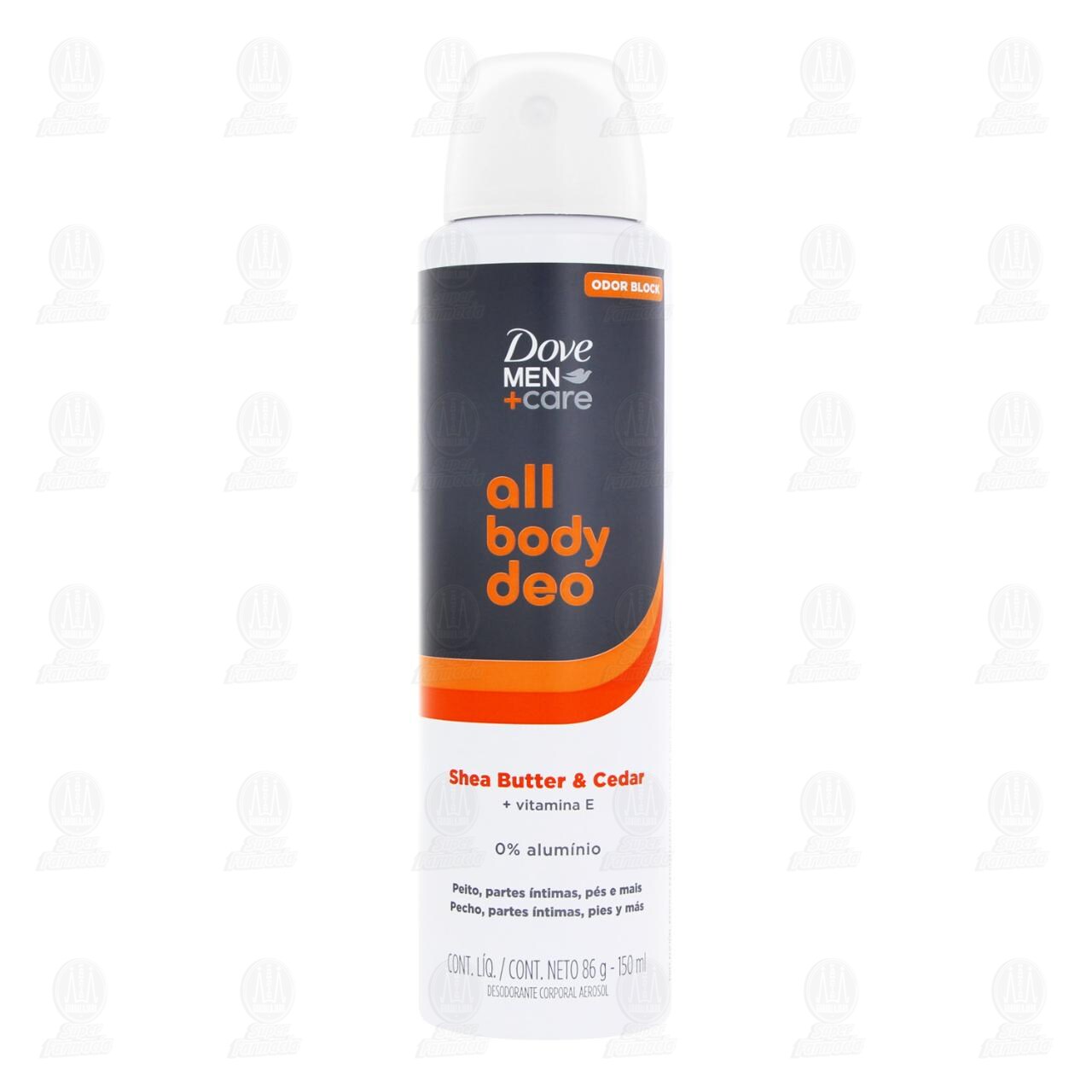 Desodorante Dove Men +Care All Body Deo Shea Butter & Cedar en Aerosol, 150 ml. image number 1