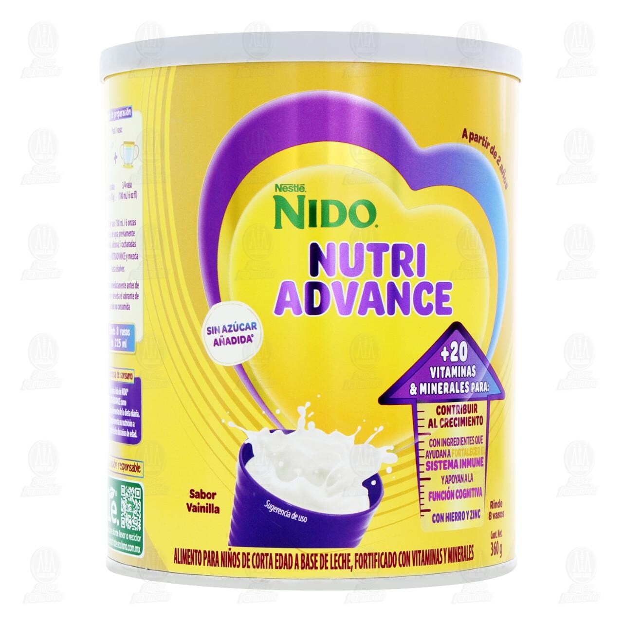 Alimento para Ni&ntilde;os Nido Nutri Advance Sabor Vainilla, 360 gr. image number 0