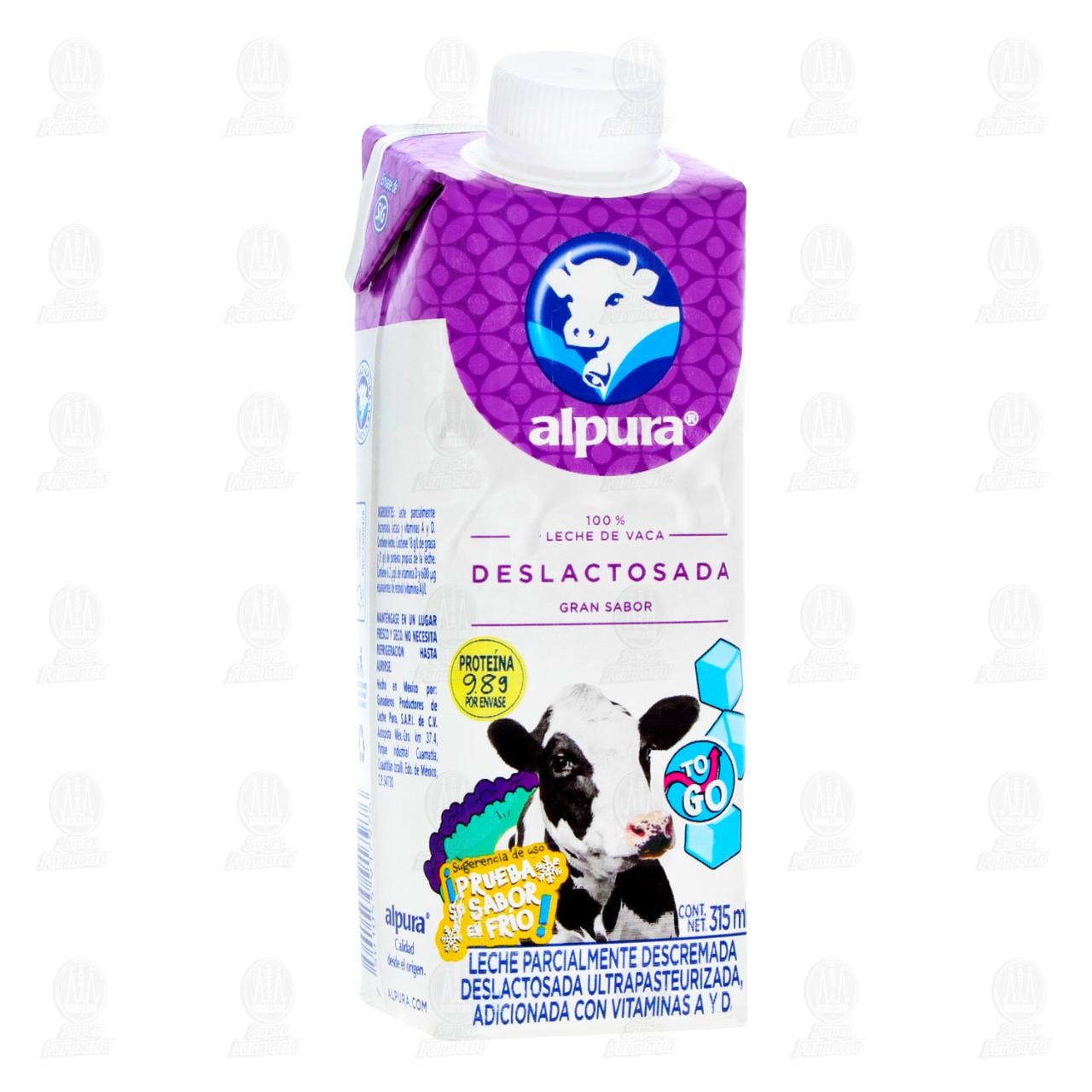 Imagen para Leche Deslactosada Alpura Ultrapasteurizada, 315 ml.