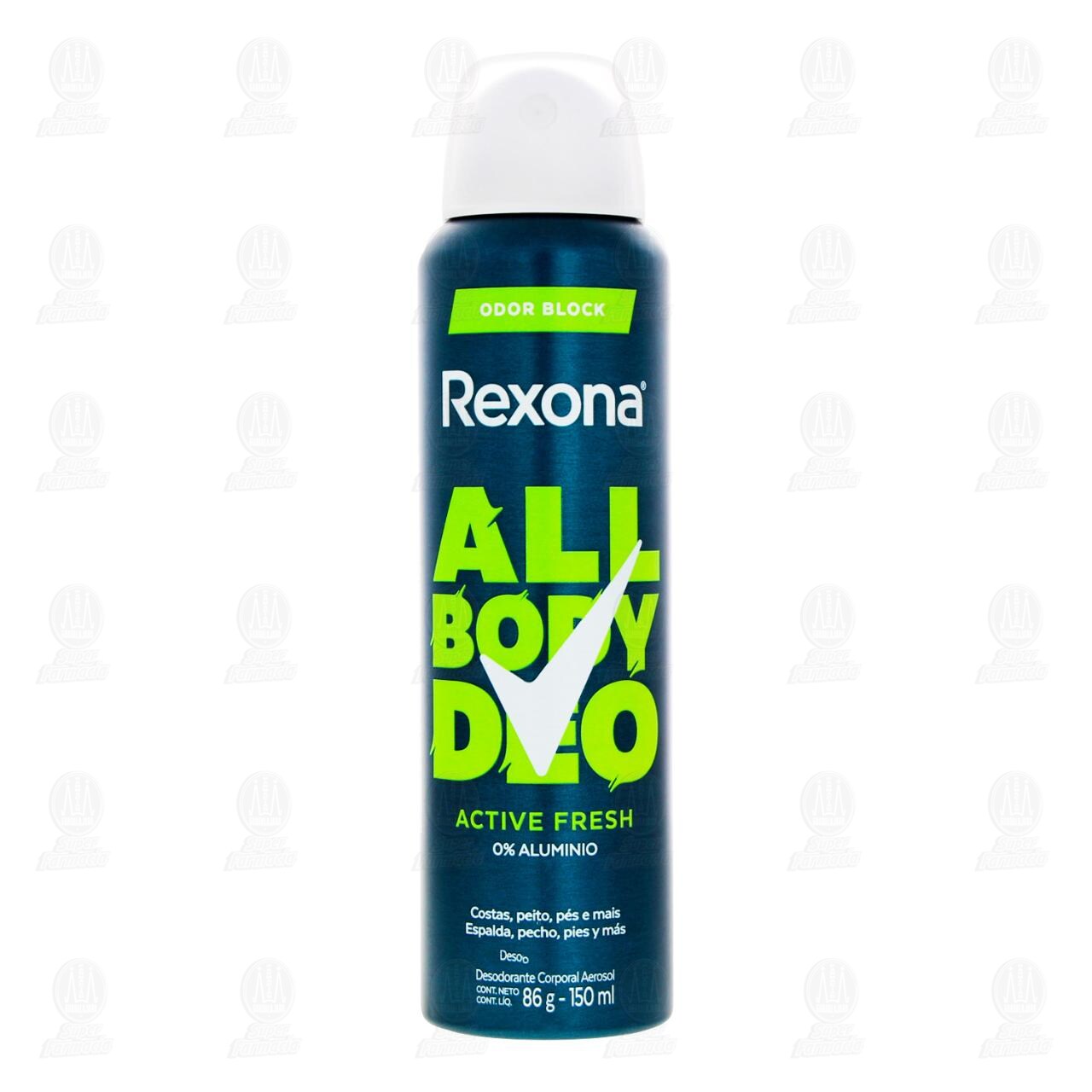 Desodorante Rexona All Body Deo Active Fresh en Aerosol, 150 ml. image number 1