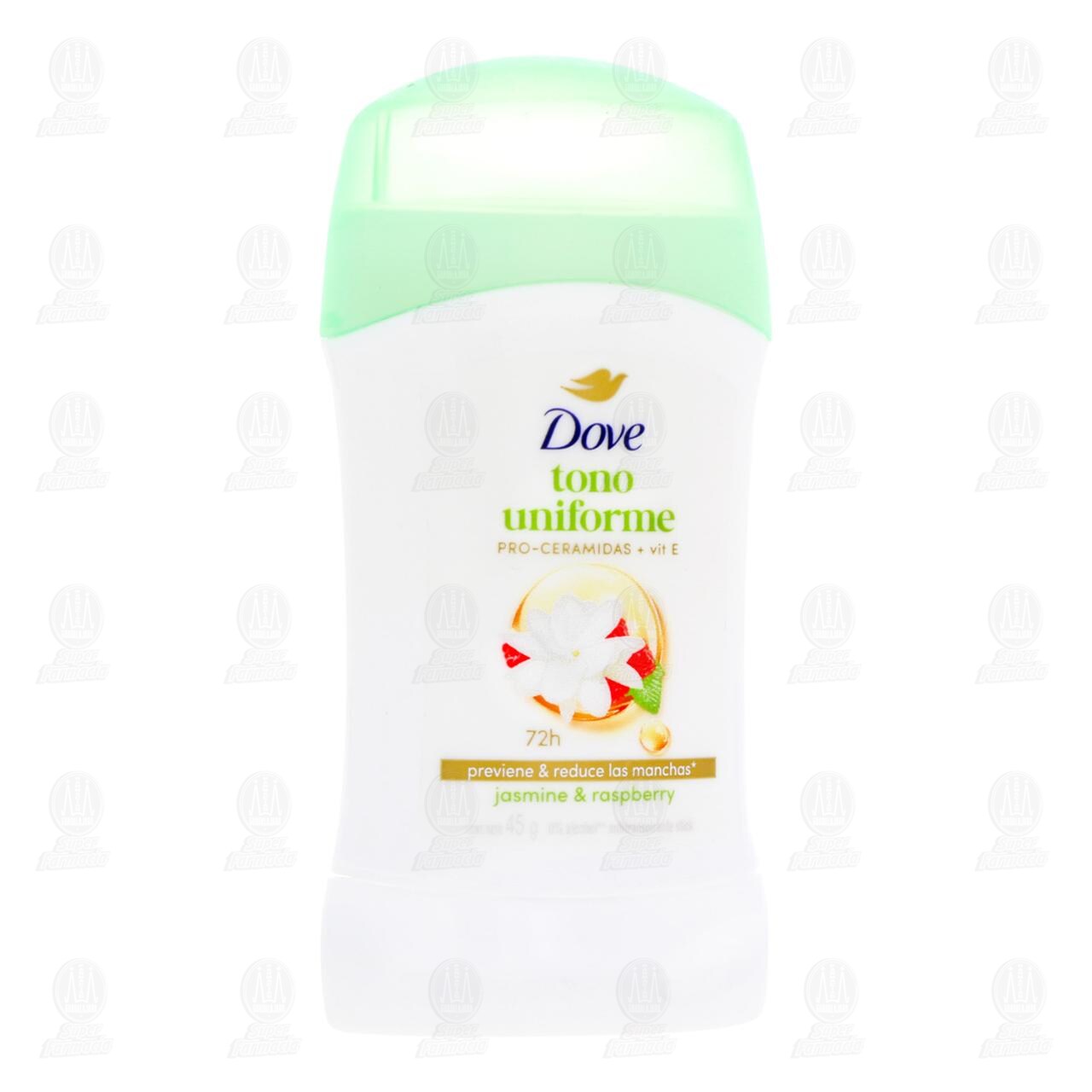 Antitranspirante Dove Tono Uniforme Jasmine & Raspberry en Barra, 45 gr. image number 0