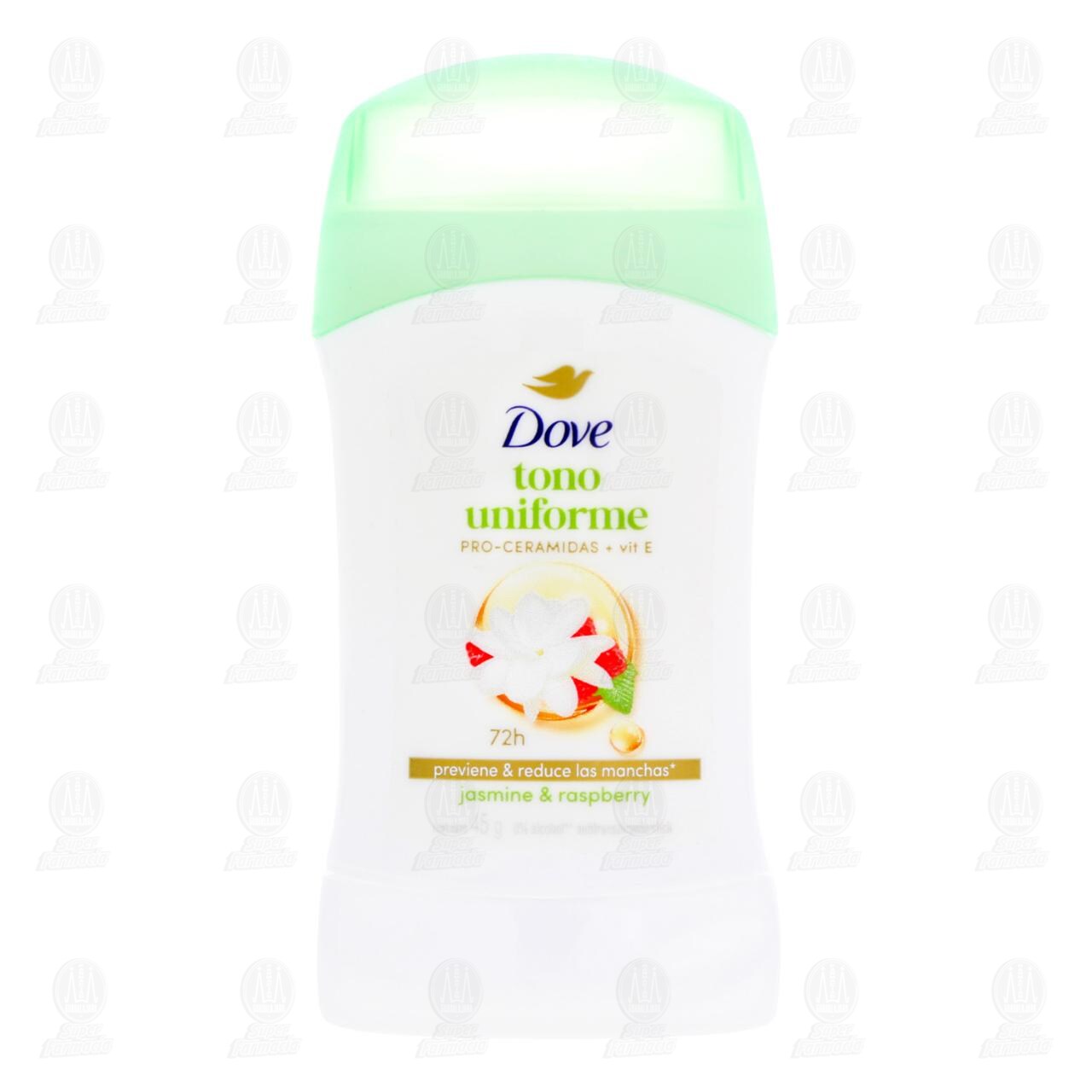 Antitranspirante Dove Tono Uniforme Jasmine & Raspberry en Barra, 45 gr. image number 1