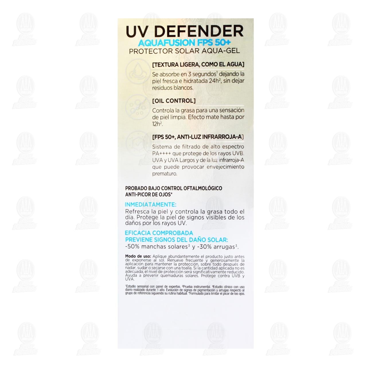 Protector Solar L?Or&eacute;al Paris UV Defender Aquafusion FPS 50+, 50 ml. image number 2