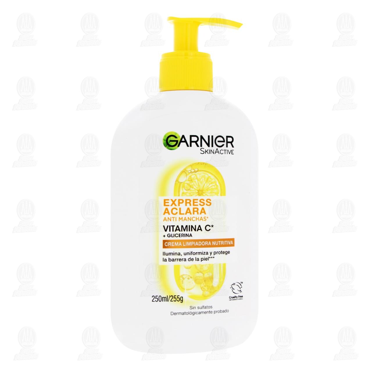 Crema Limpiadora Garnier SkinActive Express Aclara Anti Manchas con Vitamina C, 250 ml. image number 0