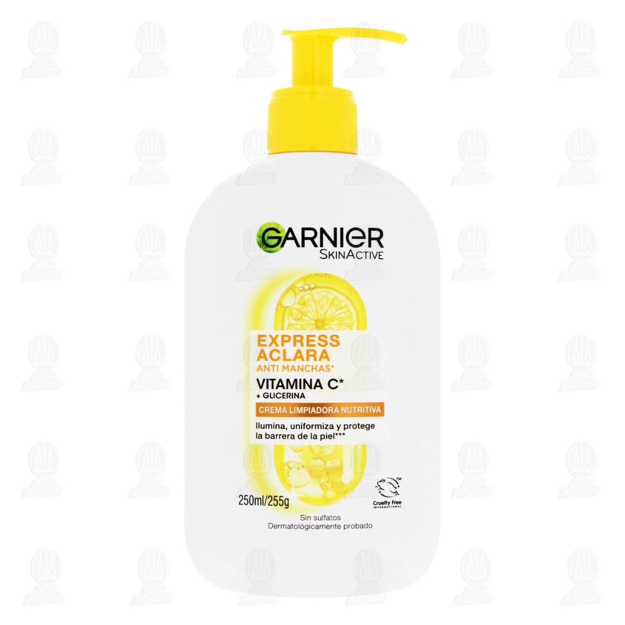 Crema Limpiadora Garnier SkinActive Express Aclara Anti Manchas con Vitamina C, 250 ml. image number 1