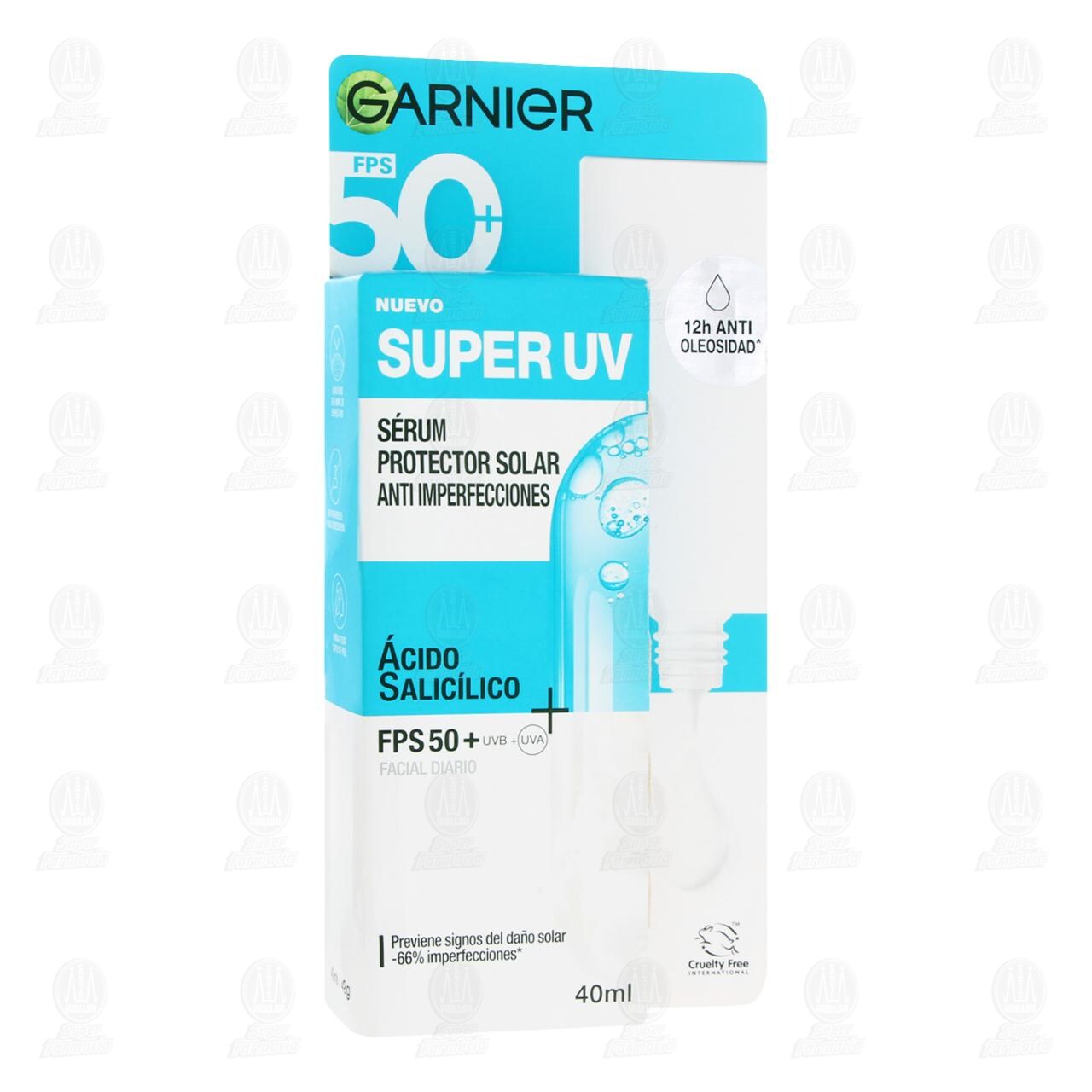 Sérum Protector Solar Garnier Super UV Anti Imperfecciones FPS 50+, 40 ml. image number 0