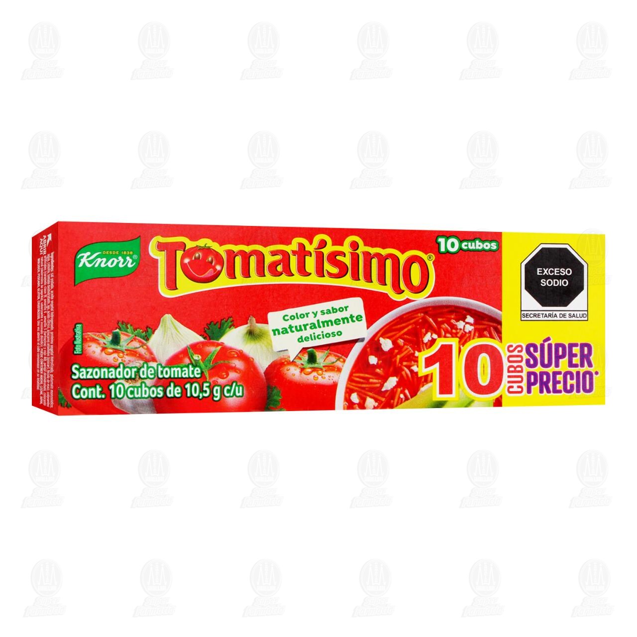 Sazonador de Tomate Knorr Tomat&iacute;simo, 10 Cubos.