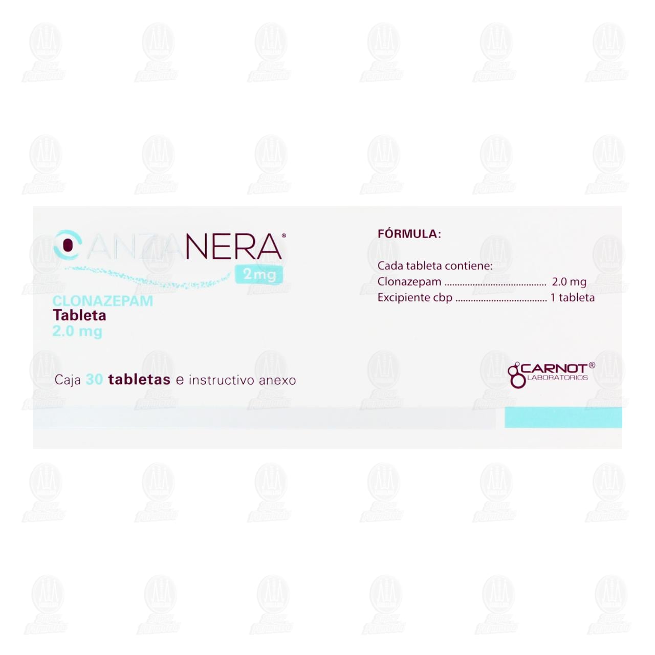 Anzanera 2 mg, 30 Tabletas Orodispersable. image number 2