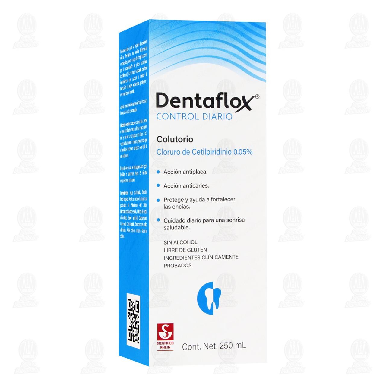 Dentaflox Control Diario Colutorio, 250 ml. image number 0