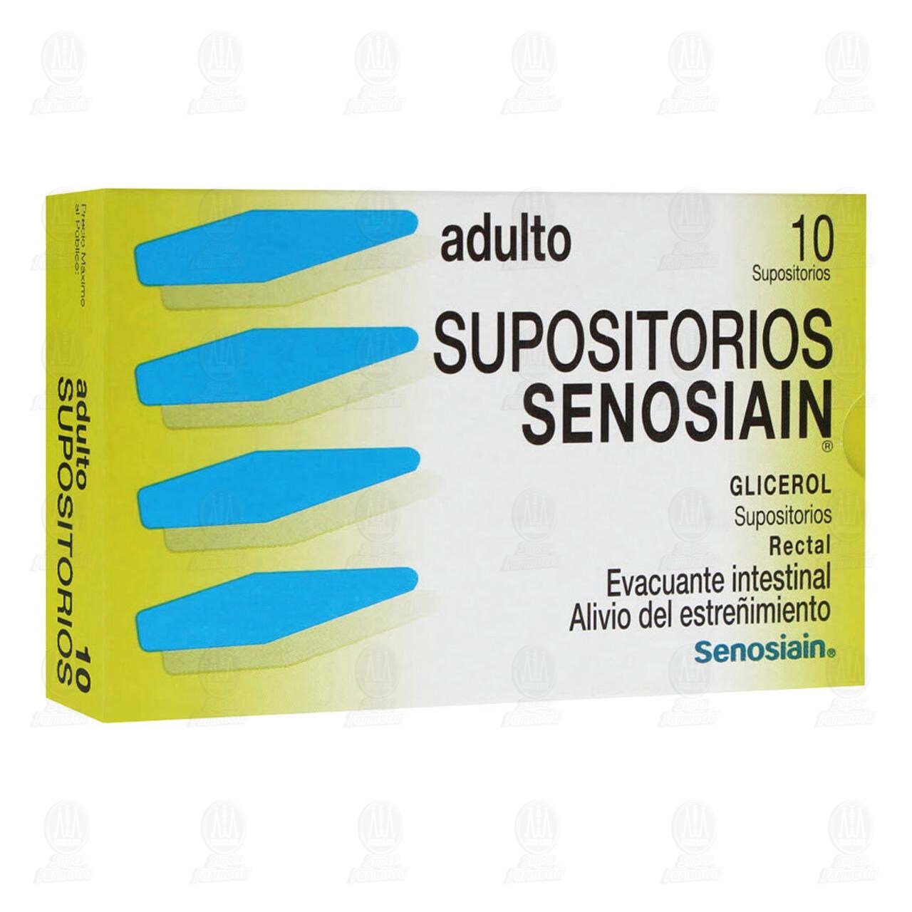 Senosiain Adulto, 10 Supositorios. image number 0