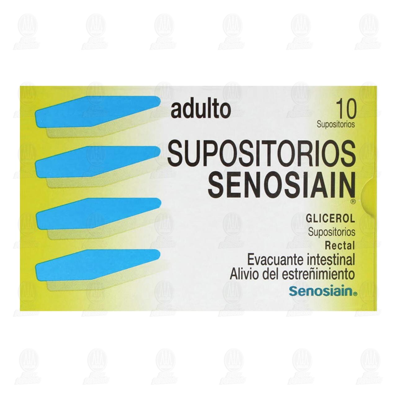 Senosiain Adulto, 10 Supositorios. image number 1