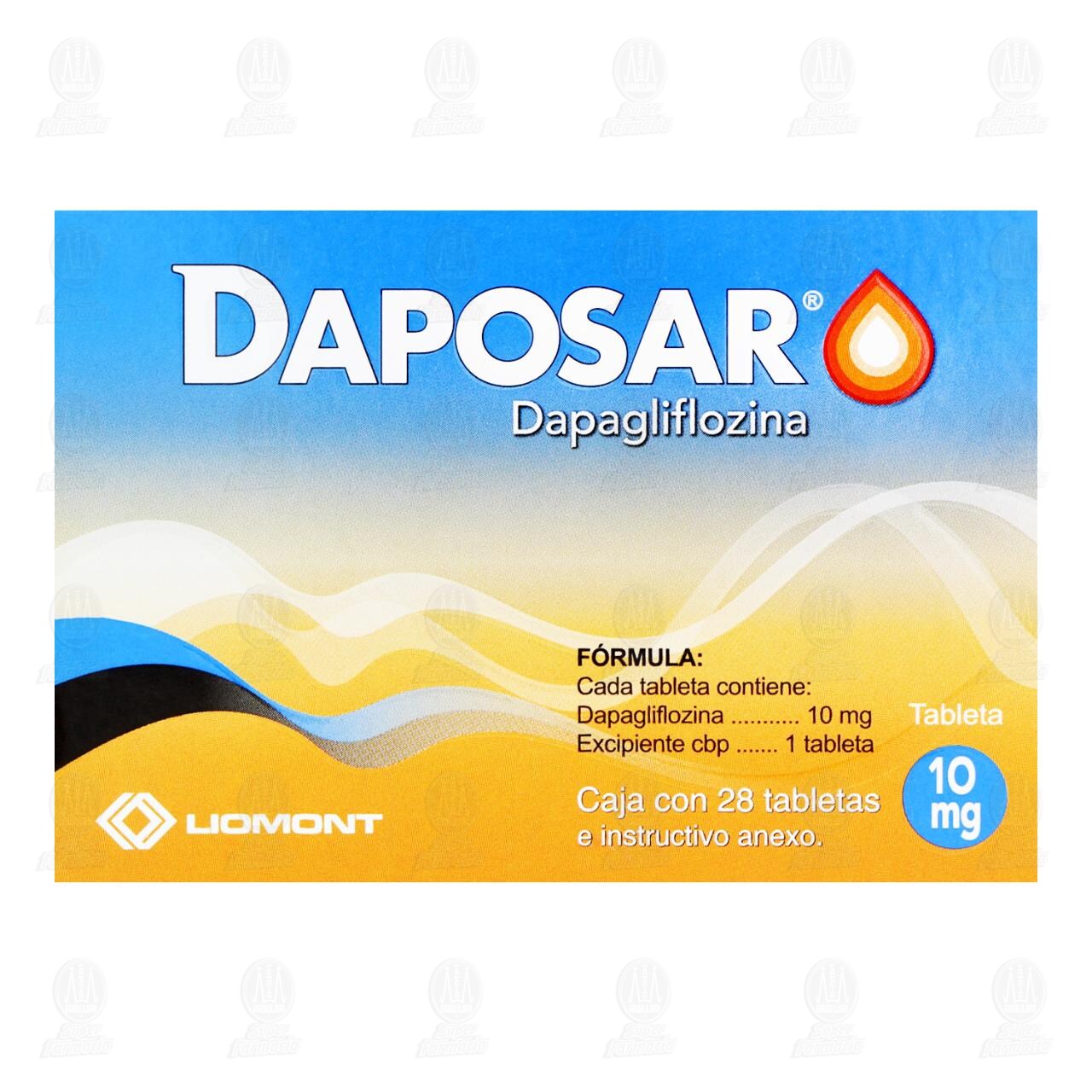 Daposar 10 mg, 28 Tabletas. image number 2