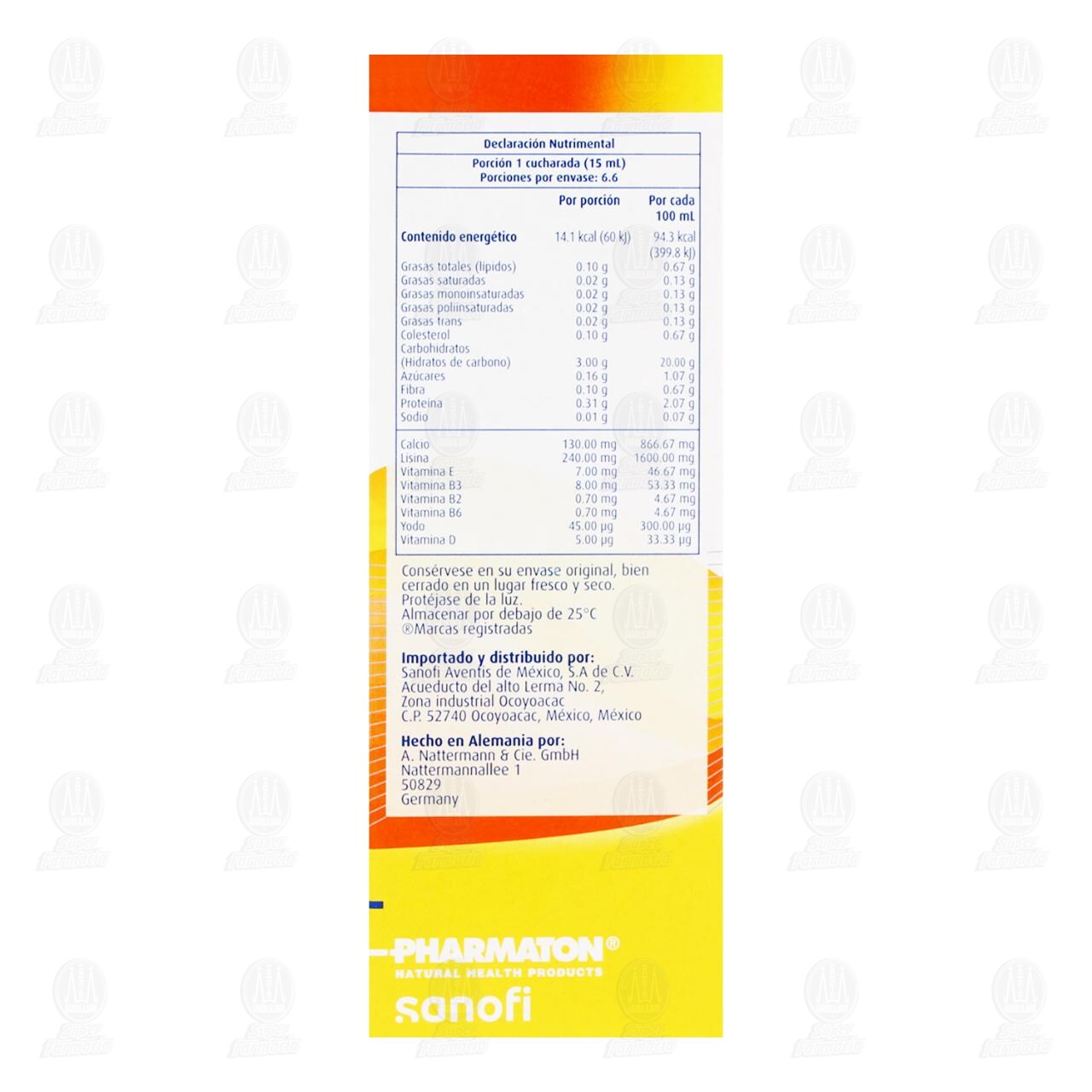 Pharmaton Complete Kids Jarabe Sabor a Frutas, 100 ml. image number 2