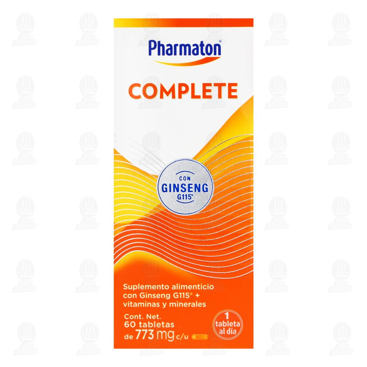 Pharmaton Complete con Ginseng G115 para Adultos, 60 Tabletas. image number 1
