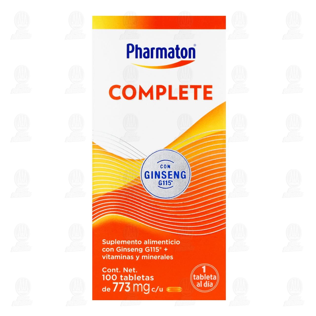Pharmaton Complete con Ginseng G115 para Adultos, 100 Tabletas. image number 1