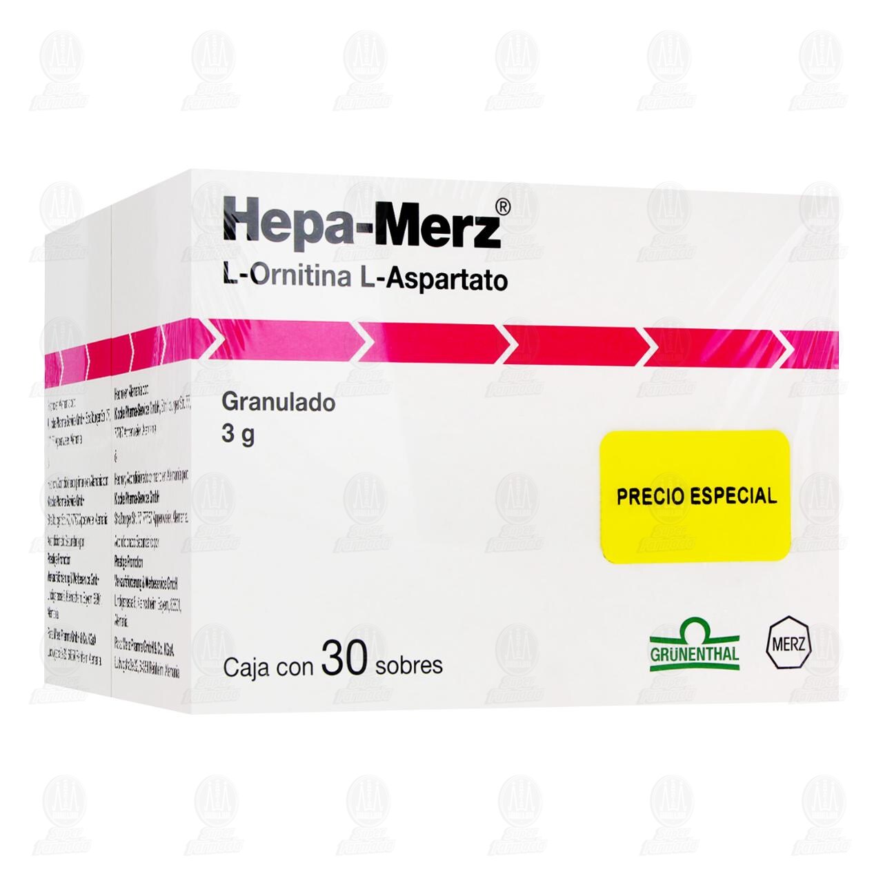 Pack Hepa-Merz 3 gr, 2 Cajas con 30 Sobres Granulados c/u. image number 0
