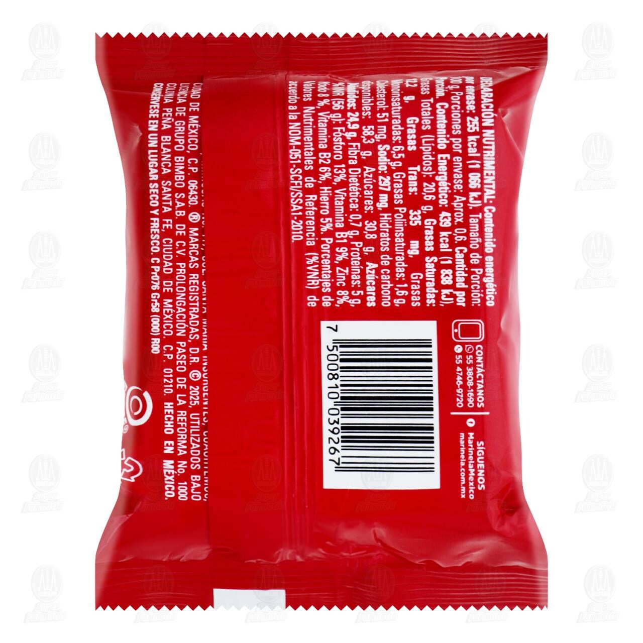 Pastelito Canelitas Marinela, 58 gr. image number 1