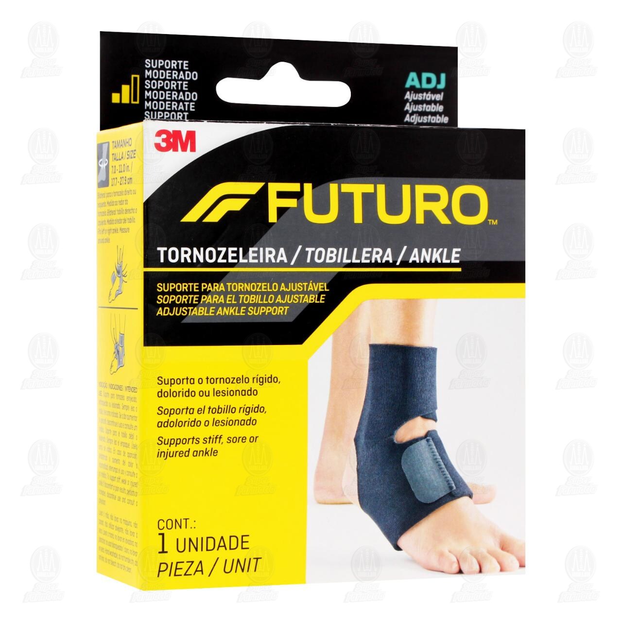 Tobillera Ajustable 3M Futuro Soporte Moderado, 1 pz. image number 0