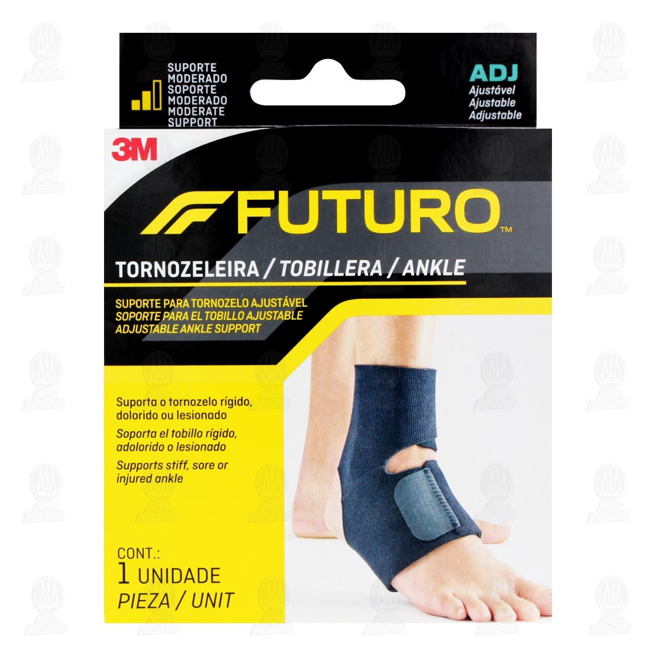 Tobillera Ajustable 3M Futuro Soporte Moderado, 1 pz. image number 1