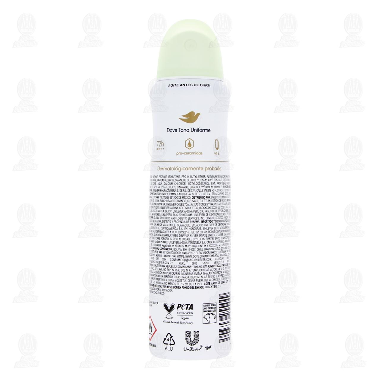 Antitranspirante Dove Tono Uniforme Jasmine & Raspberry en Aerosol, 150 ml. image number 2