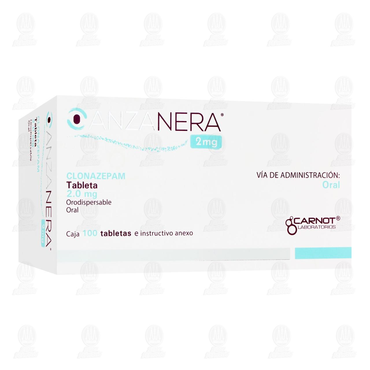 Anzanera 2 mg, 100 Tabletas Orodispersable. image number 0