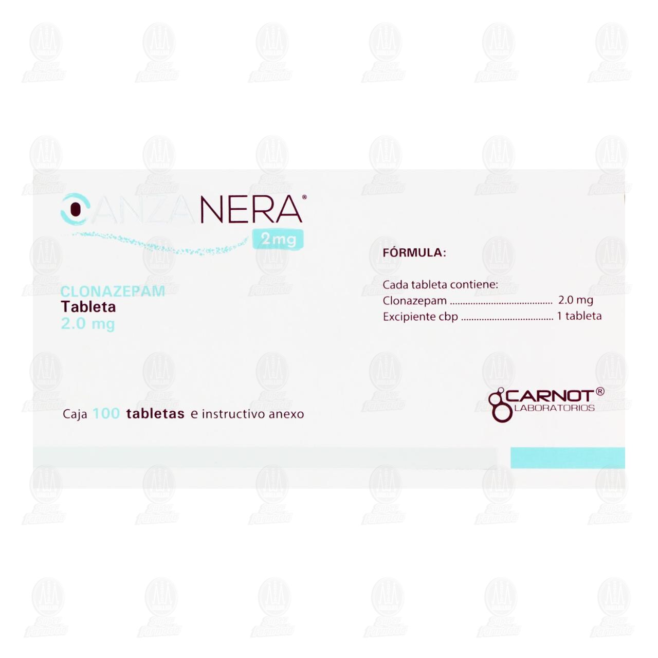 Anzanera 2 mg, 100 Tabletas Orodispersable. image number 2