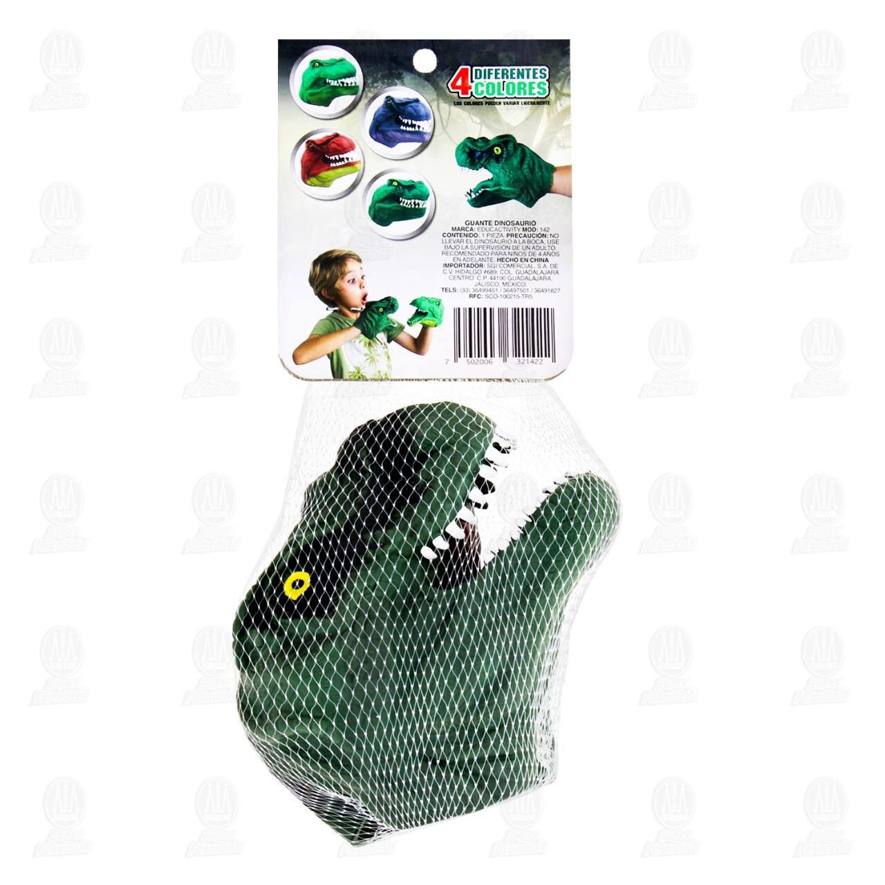 Guante Dinosaurio EducActivity Varios Colores, 1 pz. image number 1