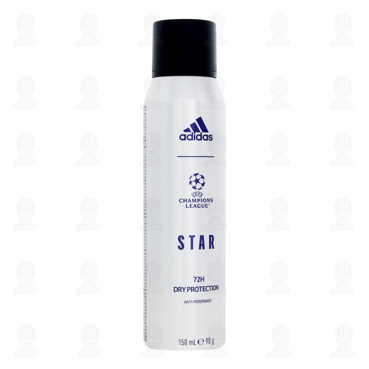 Desodorante Adidas Champions League Star Dry Protection en Aerosol, 150 ml. image number 0
