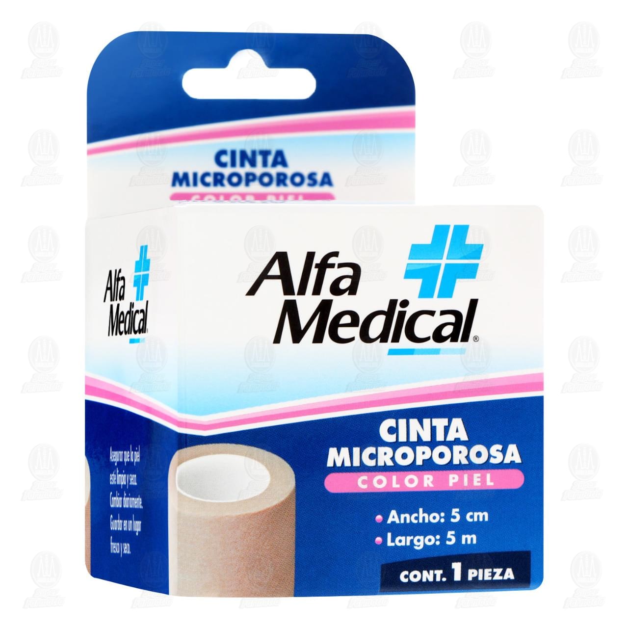 Cinta Microporosa Alfa Medical Color Piel 5 cm x 5 m, 1 pz. image number 0
