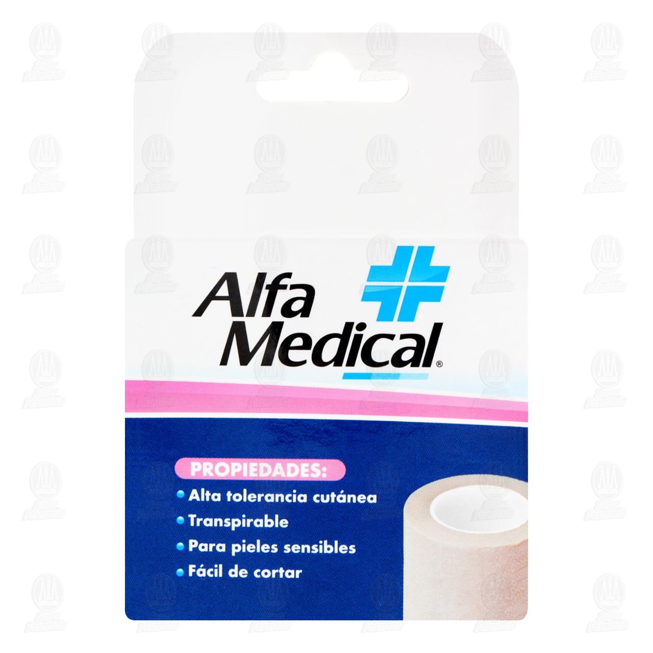 Cinta Microporosa Alfa Medical Color Piel 5 cm x 5 m, 1 pz. image number 2