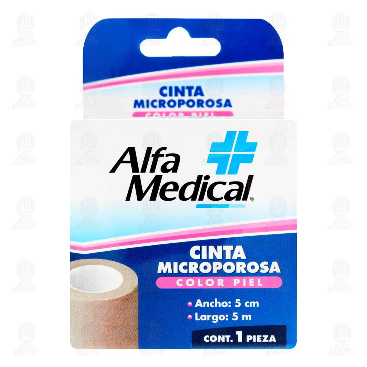 Cinta Microporosa Alfa Medical Color Piel 5 cm x 5 m, 1 pz. image number 1